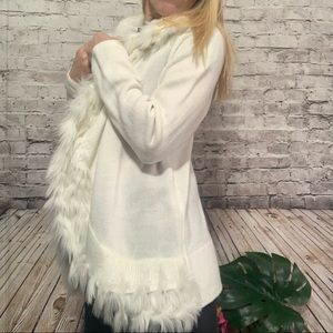 ‼️ALFANI Faux FUR KNIT COAT Size M‼️